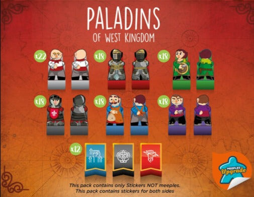Stickers: Paladins du Royaume de l'Ouest - Jeu de Base