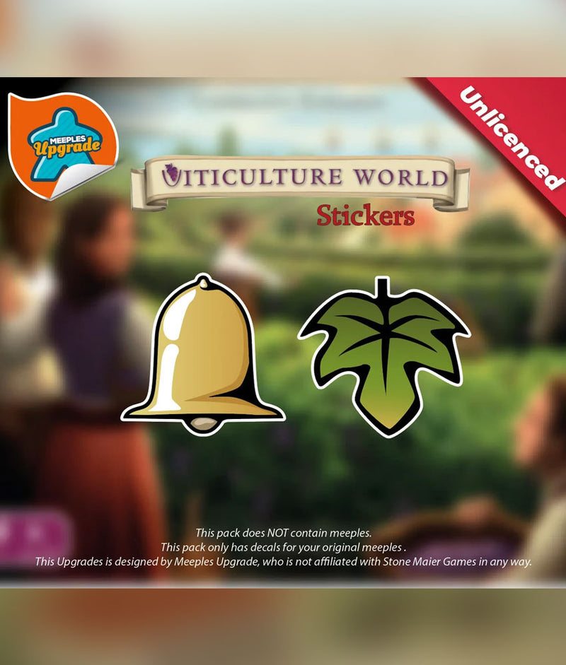 Stickers: Viticulture + Tuscany + World (version B)