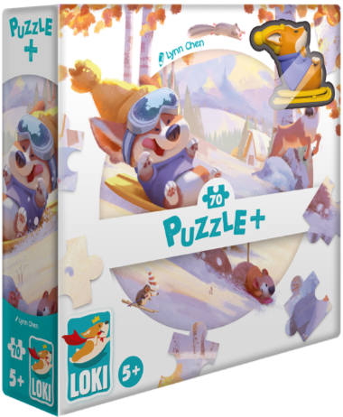 Puzzle +: LOKI fait de la luge (70 pièces)