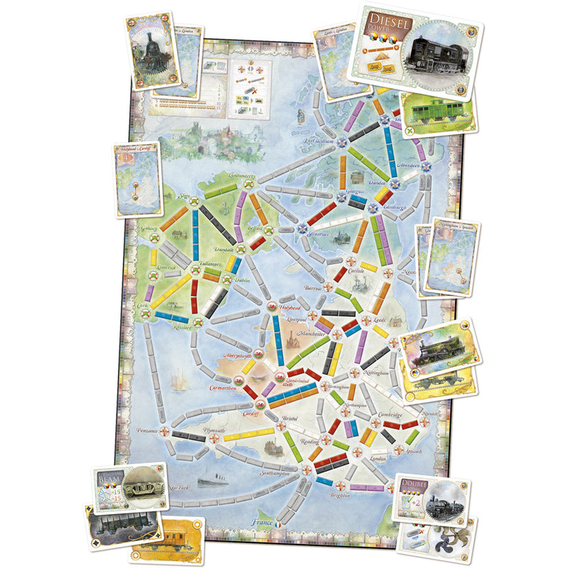 Les Aventuriers du Rail: Carte #5 - Royaume-Uni / Pennsylvanie (multilingue)