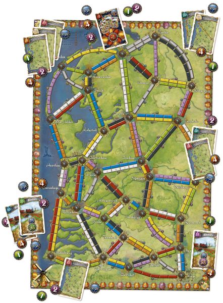 Les Aventuriers du Rail: Carte #4 - Pays-Bas (multilingue)