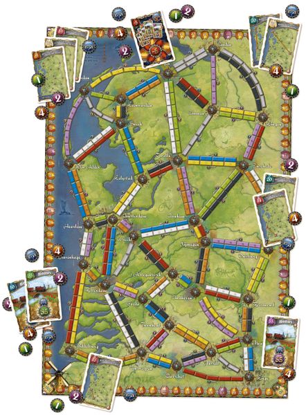 Ticket to Ride: Map #4 - Netherlands (Multilingual)