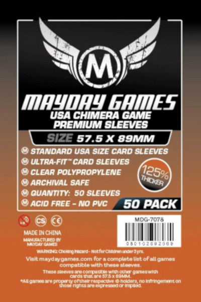 Protecteurs de cartes "USA chimera" 57.5mm x 89mm Deluxe - Paquet de 50