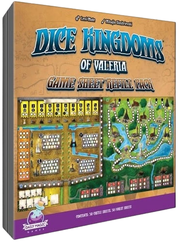 Dice Kingdoms of Valeria: Game Sheet Refills (English)
