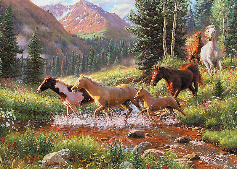 Chevaux Sauvages: Casse-tête de Plateau (35 pièces)