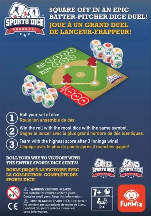 Sports Dice: Baseball (multilingue)