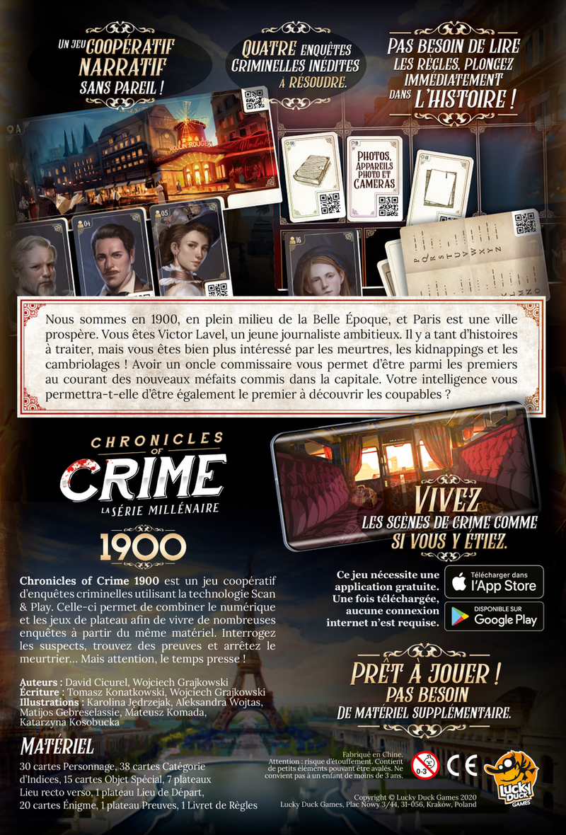 Chronicles of Crime - 1900 (français)
