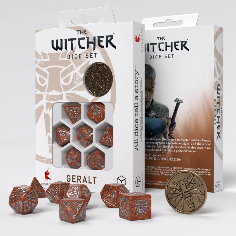Dés The Witcher: Geralt - The Monster Slayer (Ensemble de 7 dés)