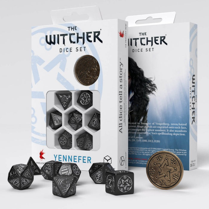 Dice the Witcher: Yennefer - The Obsidian Star (set of 7 dice)